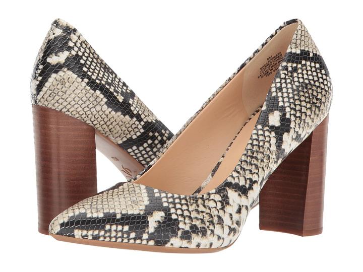 Nine West Astoria Block Heel Pump (roccia Embossed Classic Snake) High Heels