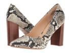 Nine West Astoria Block Heel Pump (roccia Embossed Classic Snake) High Heels