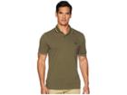 Fred Perry Twin Tipped Shirt (iris Leaf/snow White/black) Men's Short Sleeve Knit