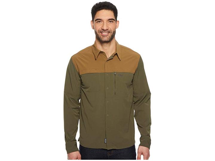Outdoor Research Ferrosi Utility Long Sleeve Shirt (coyote/fatigue) Men's Clothing