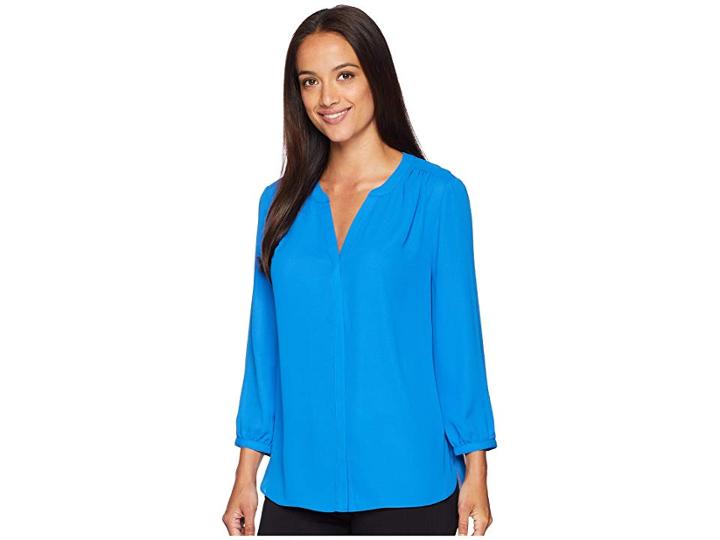 Nydj Blouse W/ Pleated Back (wave) Women's Blouse