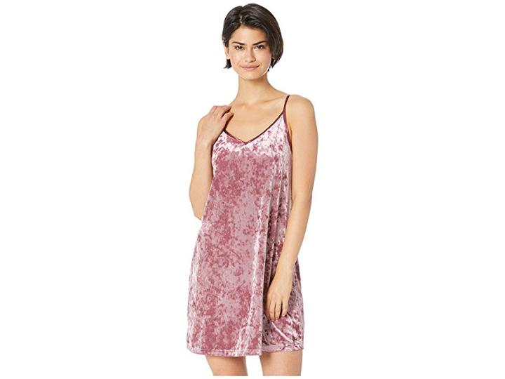 Roxy Sleepy Night Velvet Dress (oxblood Red) Women's Dress