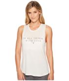 Spiritual Gangster With Love Muscle Tank Top (stone) Women's Sleeveless