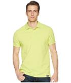 U.s. Polo Assn. Short Sleeve Slim Fit Solid Pique Polo Shirt (salty Lime) Men's Clothing