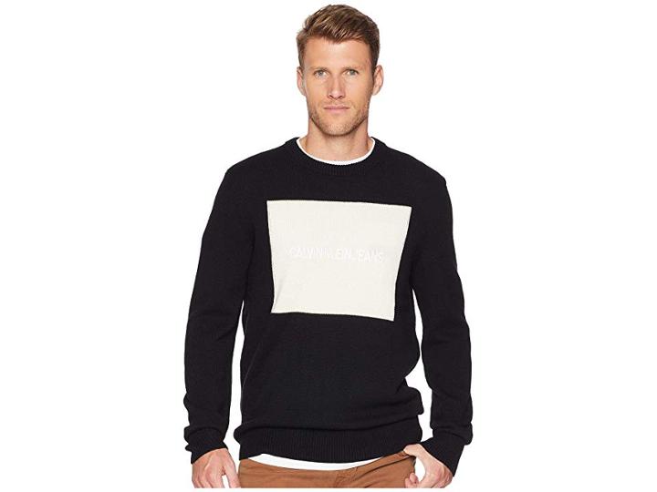 Calvin Klein Jeans Logo Sweater (black) Men's Clothing