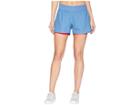 Asics Cool 2-n-1 3.5 Shorts (azure/pixel Pink) Women's Shorts