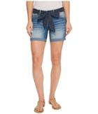 U.s. Polo Assn. Belted Stretch Denim Five-pocket Shorts (mid Vintage) Women's Shorts