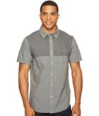 The North Face Short Sleeve Block Me Shirt (asphalt Grey (prior Season)) Men's Short Sleeve Button Up