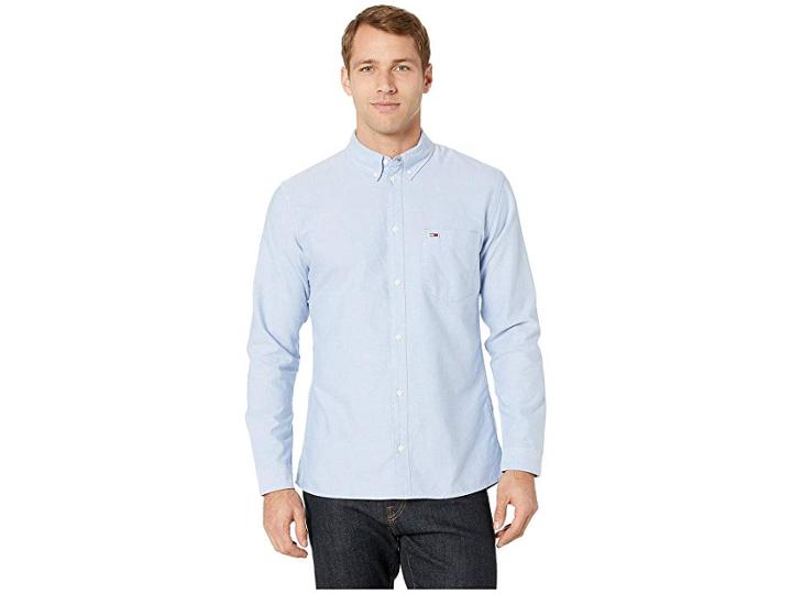 Tommy Jeans Tommy Classics Oxford Shirt (light Blue) Men's Clothing
