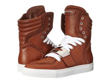 Dsquared2 Cambridge High Top Sneaker (cuoio) Men's Lace Up Casual Shoes