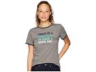Life Is Good Today Is A Good Day Ringer Cool T-shirt (slate Gray) Women's T Shirt