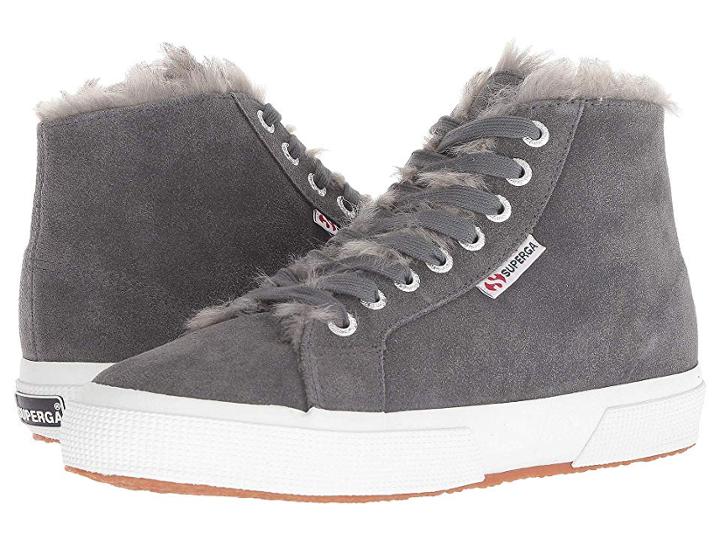 Superga 2795 Suehairfurw (grey/dark Floral White) Women's Shoes