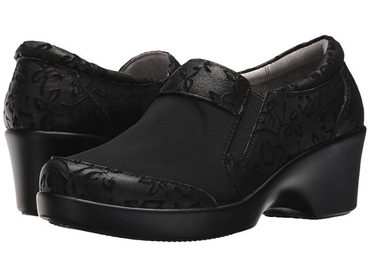 Alegria Eryn Dream Fit (morning Glory Black) Women's Clog Shoes