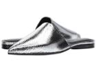 Michael Kors Darla (silver Cracked Metallic Leather) Women's Shoes