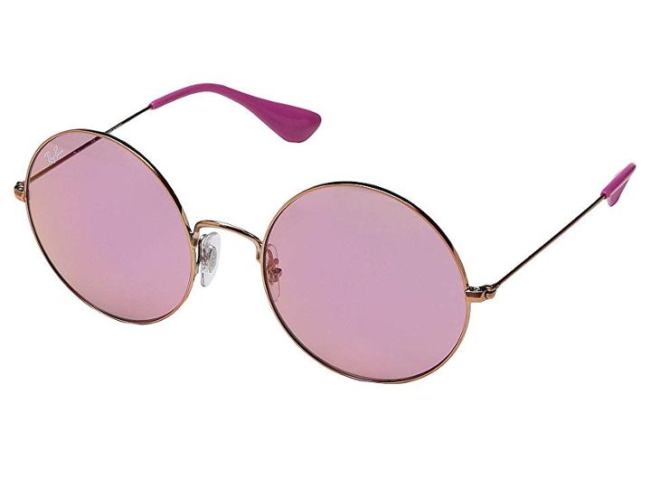 Ray-ban 0rb3592 (shiny Copper/pink/dark Mirror Red) Fashion Sunglasses