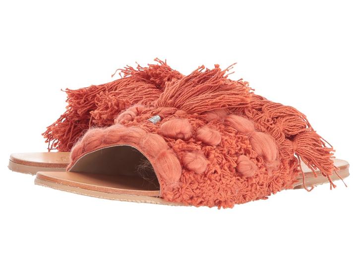Free People Mars At Night Slide (coral) Women's Slide Shoes