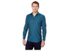 Perry Ellis Slim Fit Resist Spill Shirt (saxony Blue) Men's Long Sleeve Button Up