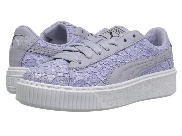 Puma Basket Platform Fo (icelandic Blue/icelandic Blue) Women's Shoes