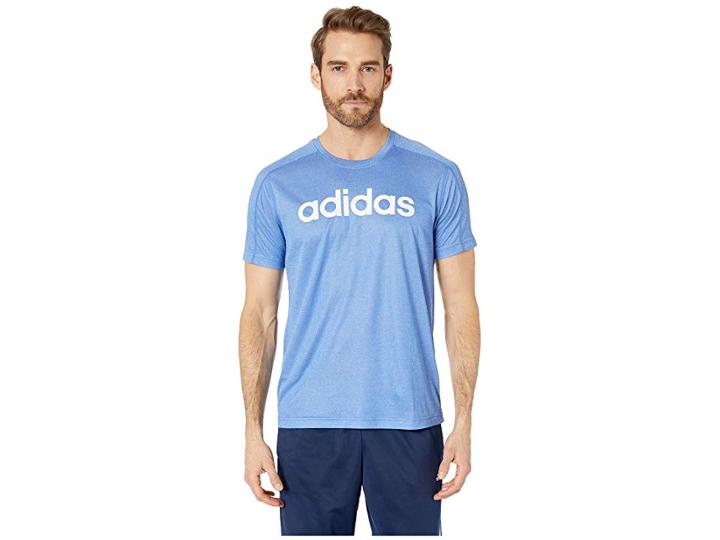 Adidas Designed To Move Big Logo Tee (collegiate Royal/white) Men's T Shirt