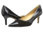 Trotters Alexandra (black Glazed Kid Leather/kid Suede) Women's 1-2 Inch Heel Shoes