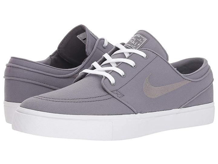 Nike Sb Zoom Stefan Janoski Canvas (gunsmoke/gunsmoke/white) Men's Skate Shoes