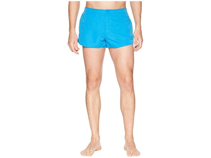 Emporio Armani Ea7 Sea World Swim Shorts (turchese Scuro) Men's Swimwear
