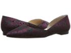 Marc Fisher Ltd Sunny D'orsay Flat (burgundy Fabric) Women's Dress Flat Shoes