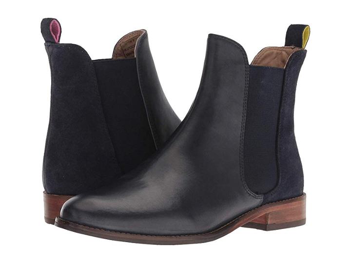 Joules Leather Chelsea Boot (navy) Women's Boots
