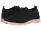 Cole Haan Original Grand Stitchlite Wing Oxford (black Knit) Women's Lace Up Casual Shoes
