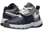 Nike Kids Team Hustle D8 (big Kid) (midnight Navy/white/cool Grey) Boys Shoes