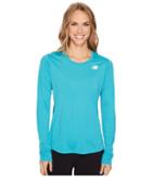 New Balance Accelerate Long Sleeve (pisces) Women's Long Sleeve Pullover