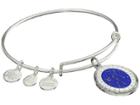 Alex And Ani Celestial Wheel Taurus Constellation Bangle (shiny Silver) Bracelet
