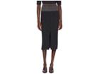 Paul Smith Lurex Stripe Knitted Skirt (black/gold) Women's Skirt