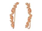 Alex And Ani Coral Ear Climber Earrings (shiny Rose Gold) Earring