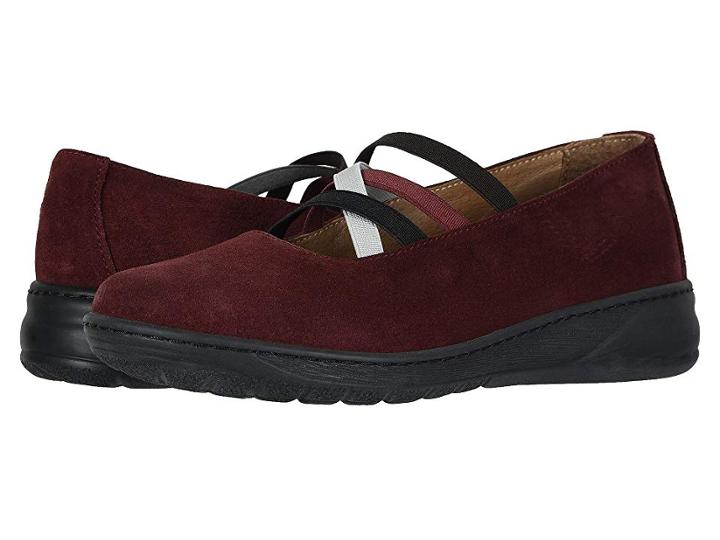 David Tate Marta (wine Suede) Women's Flat Shoes