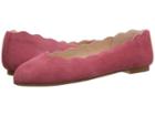 French Sole Jigsaw (rose Suede) Women's Flat Shoes