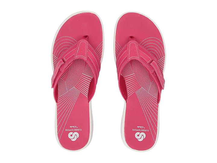Clarks Brinkley Reef (bright Rose Synthetic) Women's Shoes