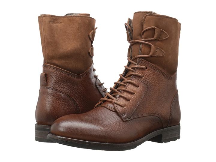 Sebago Laney Lace Boot (cognac Leather/suede) Women's Boots