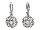 Marchesa Lighter Than Air Small Drop Earrings (white Multi) Earring