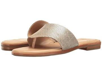 Johnston & Murphy Raney (gold Laser Cut Italian Metallic Silver) Women's Sandals