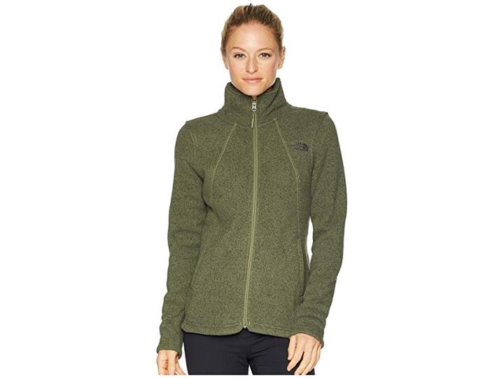 The North Face Crescent Full Zip (four Leaf Clover Heather) Women's Coat