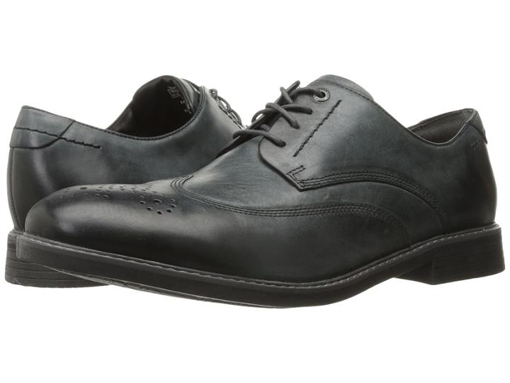 Rockport Classic Break Wingtip (dark Shadow Leather) Men's Shoes