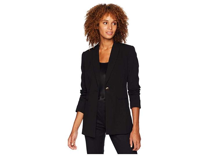 Ivanka Trump Shawl Collar Jacket (black) Women's Coat