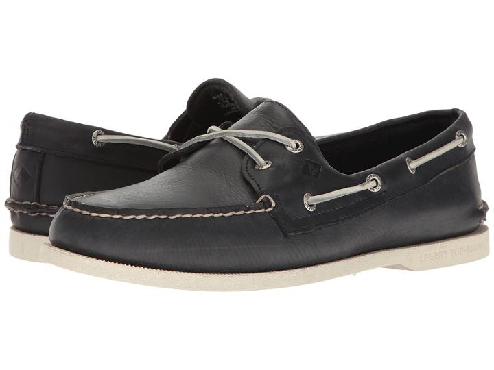 Sperry A/o 2-eye Cross Lace (navy 2) Men's Lace Up Casual Shoes