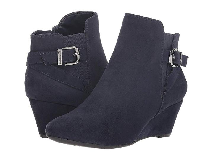 Anne Klein Admina Wedge Bootie (navy) Women's Shoes