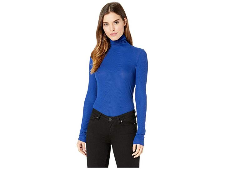 Ag Adriano Goldschmied Chels Turtleneck (egyptian Blue) Women's Clothing