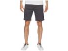 Calvin Klein Flat Front Striped Twill Shorts (black) Men's Shorts