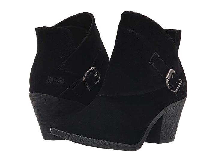 Blowfish Suba (black Fawn Pu) Women's Zip Boots