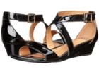 Sofft Innis (black Patent) Women's Wedge Shoes