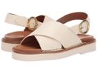 Frye Shay Flatform Sling (white) Women's Shoes